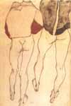 Эгон Шиле, Два обнажённых женских торса (380*597)
