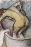 Дега, В ванной : Женщина, моющая спину (380*548)