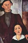 Модильяни, Портрет Жака Липшица с женой (380*578)