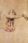 Ватто, Рисунок женской фигуры (380*517)