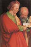 Дюрер, Четыре апостола : Иоанн и Пётр (380*1128)