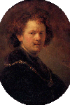 Рембрандт, Автопортрет без шляпы (380*482)