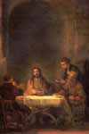 Рембрандт, Христос в Эммаусе (380*400)