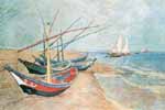 Ван Гог, Лодки на пляже в Сен-Мари-Де-Ла-Мар (380*299)