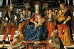 Гирландайо, Мадонна с младенцем, архангелами и епископами (380*359)