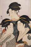 Утамаро, Три знаменитых красавицы (380*575)