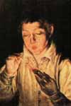 Эль Греко, Мальчик, зажигающий свечу (380*452)