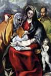 Эль Греко, Святое семейство со Святыми Анной и Иоанном Крестителем (380*652)